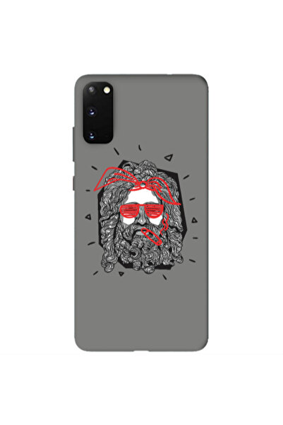 Other Samsung S20 Cool glasses Grey Colored Silicone TPU Θήκη