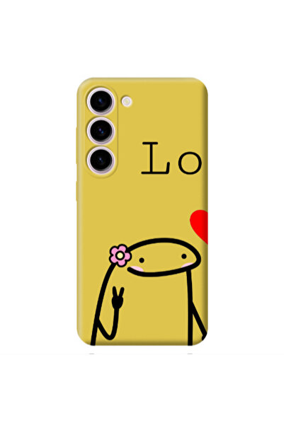 Other Samsung S23 Plus Love 1 Yellow Colored Silicone TPU Θήκη