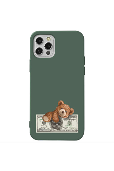 Other Apple iPhone 12 Pro Max Money Style Dark Green Colored Silicone TPU Θήκη