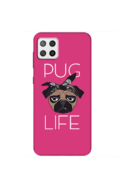 Other Samsung A22 5G Pug Life Fuchsia Colored Silicone TPU Θήκη