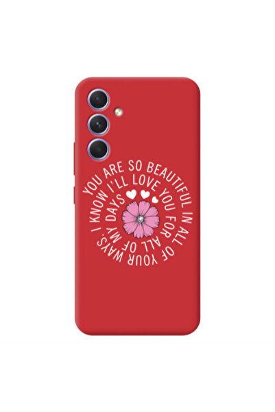 Other Samsung A54 Your Ways Red Colored Silicone TPU Θήκη