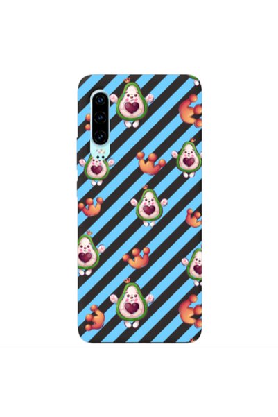 Other Huawei P30 king avocado Black Colored Silicone TPU Θήκη