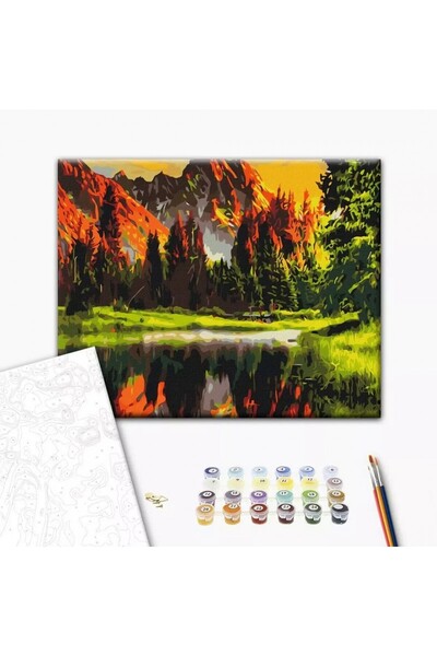 MC Micostore Paint by numbers Top Bottom Set 40x50cm, Brushme - Sunset in the...