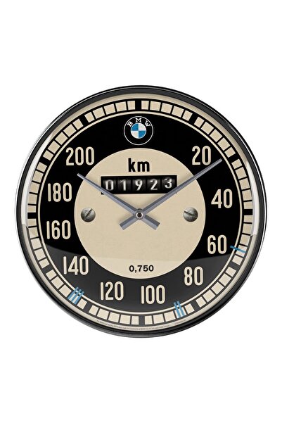 Nostalgic Art Nostalgic-Art Retro Wall Clock, Bmw - Speedometer - Gift for Ca...