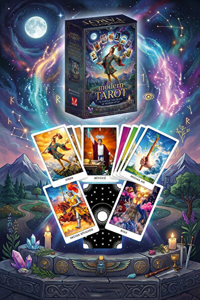 İkilem Yayınevi Modern Tarot / 78 Kartlık Tam Deste ve Dijital Rehber Kitap