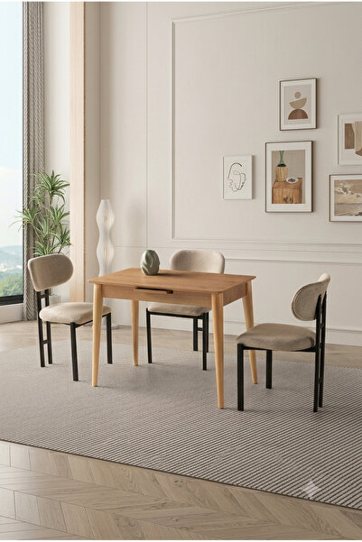 Lisso Mercan Mutfak Masası 100x60 CM Otomatik Açılır Mekanizma Cilalı Cumba MDF