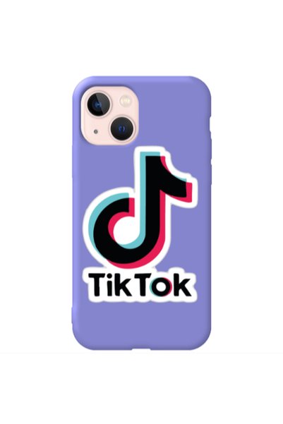 Other Apple iPhone 13 Tik Tok Purple Colored Silicone TPU Θήκη