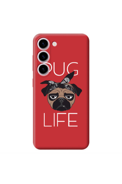Other Samsung S24 Pug Life Red Colored Silicone TPU Θήκη