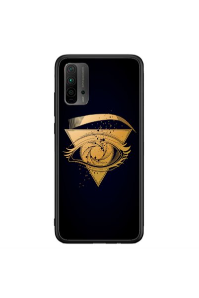 Other Xiaomi Redmi 9T Triangular gold eye Black Glossy Θήκη