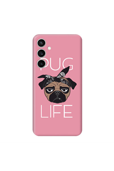 Other Samsung S23FE Pug Life Pink Colored Silicone TPU Θήκη