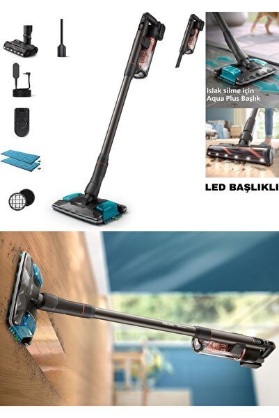 Philips ELVT Yeni Led Işıklı Başlık Aqua Plus 8000 Serisi Kablosuz Dikey Süpü...
