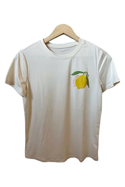 OEM Tricou dama, bej, imprimeu lamaie, masura M