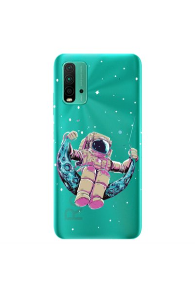Other Xiaomi Redmi 9T Astronaut swinging on the moon Transparent Silicone TPU...