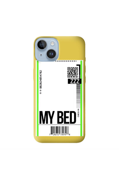 Other Apple iPhone 14 Plus My Bed ZZZ Yellow Colored Silicone TPU Θήκη