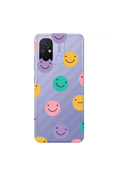 Other Xiaomi Redmi 12C Colorful smiles Transparent Silicone TPU Θήκη