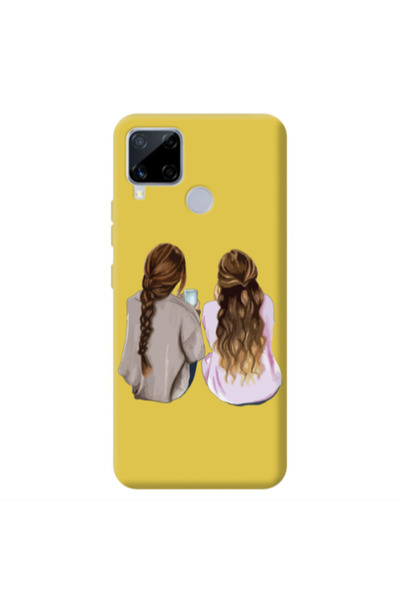Other Realme C25 Friends Yellow Colored Silicone TPU Θήκη
