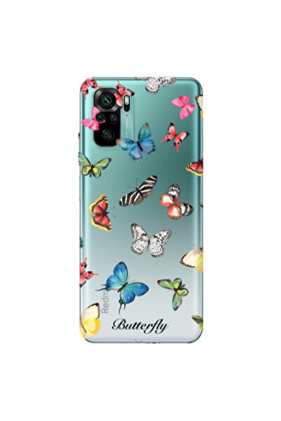 Other Xiaomi Redmi Note 10S Butterfly Mix Transparent Silicone TPU Θήκη