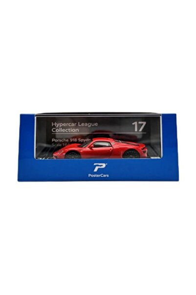 Postercars Hyper Car Porsche 918 Spyder - Guards Red - League Collection 1/64...