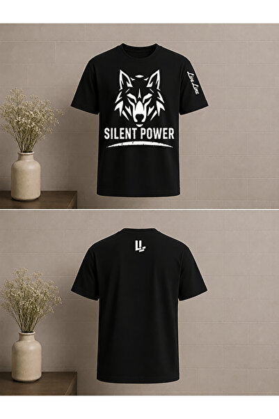 Generic Brand Silent Power Text Printed Oversize Unisex T-Shirt