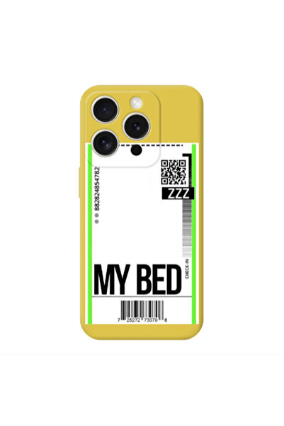 Other Apple Iphone 16 Pro Max My Bed ZZZ Yellow Colored Silicone TPU Θήκη