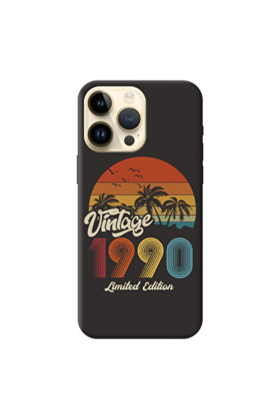 Other Apple iPhone 13 Pro Max Vintage Black Colored Silicone TPU Θήκη