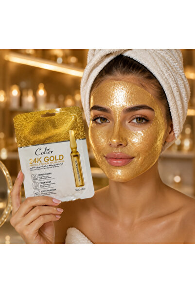 Collier 24K Gold Mask with Ampoules – Luxurious Hydration and Radiance for Skin
