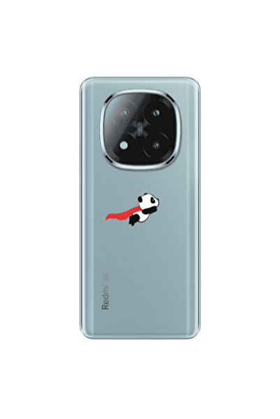 Other Xiaomi Redmi Note 14 Pro + 5g kite flying panda Transparent Silicone TP...