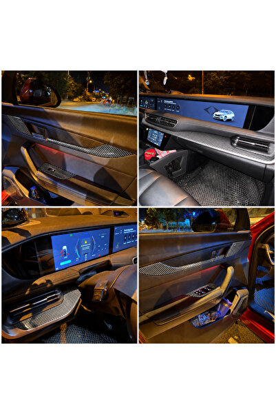 meriç cockpit design Togg T10X Carbon Color Mahogany Finish Full Set (Front C...