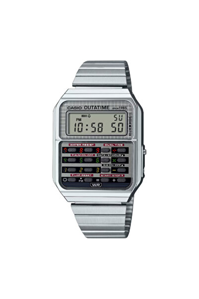 Casio ساعة رقمية للجنسين بقرص فضي - CA-500WEBF-1ADR