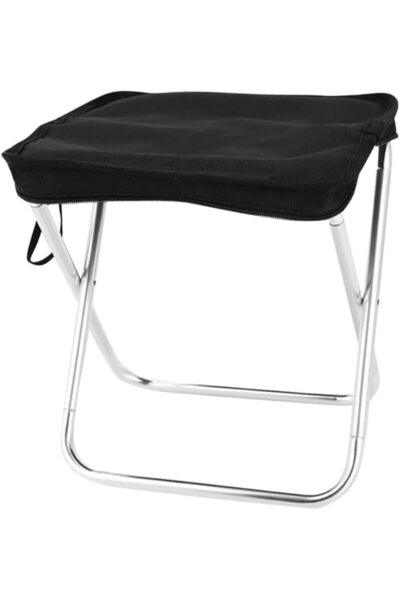 Arabest YelaJoy Black Lightweight Folding Chair Camping Stool, Portable Folda...