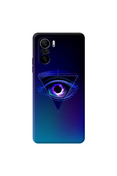 Other Xiaomi Poco F3 Triangular blue eye Transparent Silicone TPU Θήκη