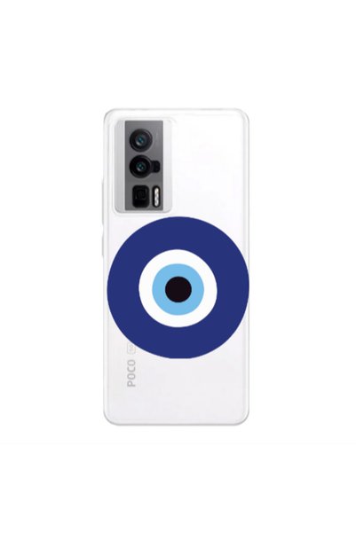 Other Xiaomi Poco F5 Pro Evil eye bead Transparent Silicone TPU Θήκη