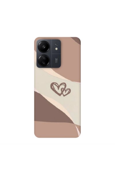 Other Xiaomi Redmi 13C Mini Hearts Transparent Silicone TPU Θήκη