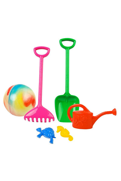 OEM Set plaja pentru copii Baczek, cu lopata si grebla, minge si stropitoare,...
