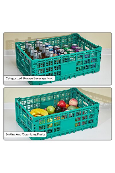Garvee Foldable Storage Box 52L – Sturdy plastic, stackable, reinforced walls...