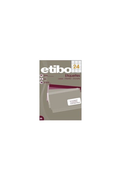 MC Micostore Etichete autocolante Etibox 119750, 24/A4, 70x35mm, permanente, ...