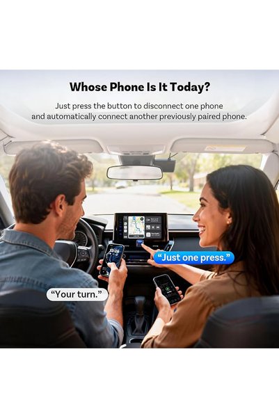Ottocast Mini Core Wireless CarPlay & Android Auto Adapter WiFi 6 Bluetooth 5.4