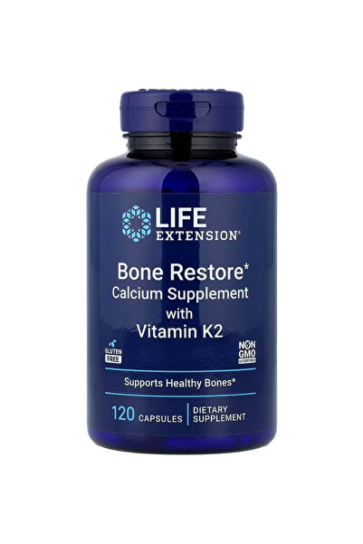 Life Extension Bone Restore with Vitamin K2 – Bone Health Supplement for Stro...