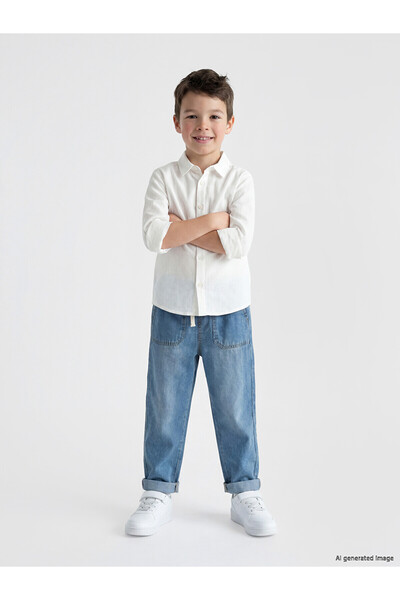 LC Waikiki Nevavm Boys' Jean Pants with Elastic Waist