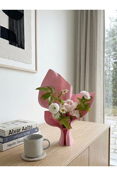 Handmade Special Design Nordic Style Flower Bouquet Shaped Vase 25 cm - Coque...