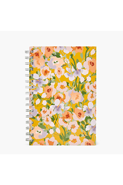 Lifestyle Floral Print Notebook with Spiral Binding