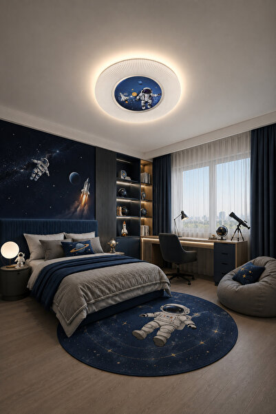 Modavize Astronot 50'LİK Modern Tasarım Uzaktan Kumandalı Dimmerli Gece Modlu...