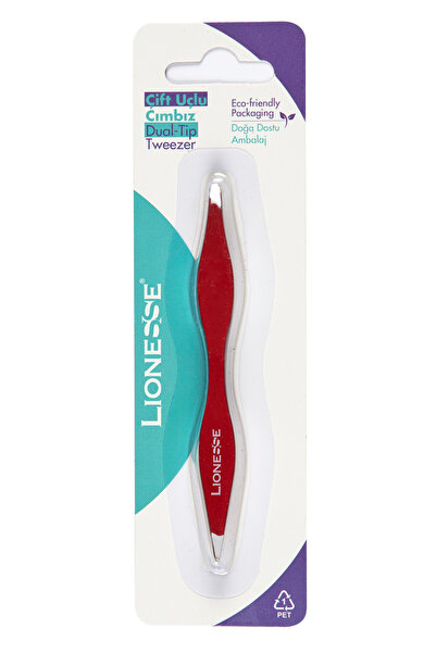 Lionesse Double-Sided Tweezers 3424 - Eyebrow I Facial I Ingrown Hair Tweezers