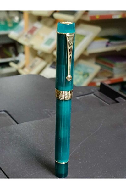 jinhao Prestij Dolma Kalem 5000 Serisi Geleneksel EF Uçlu,Yeşil Renk Gövde Re...