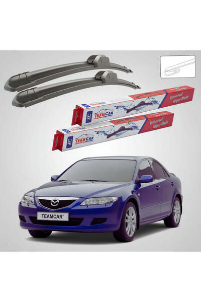 TEAMCAR Ștergătoare de parbriz Mazda 6 GG 2002-2005 |   Set frontal plat – Te...