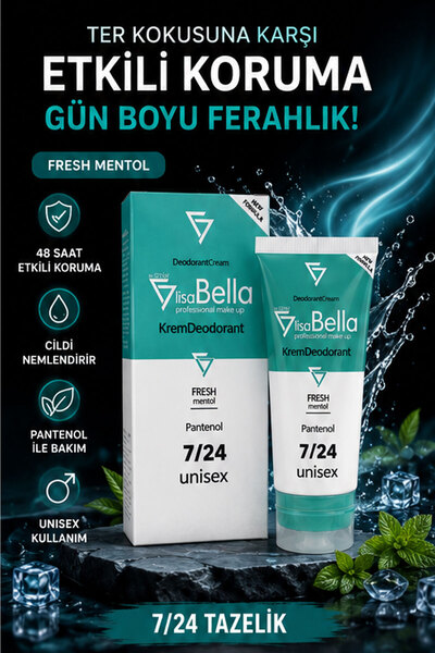 LisaBella Mentol Esintili Krem Deodorant