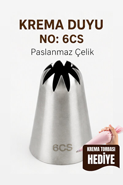 VAN VLECK Paslanmaz Çelik Krema Duyu No: 6CS Büyük Boy – Pasta, Cupcake ve Ta...