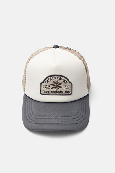 Pull & Bear Café de origen trucker şapka