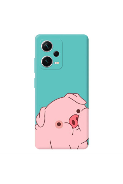 Other Xiaomi Poco X5 Piggy 1 Turquoise Colored Silicone TPU Θήκη