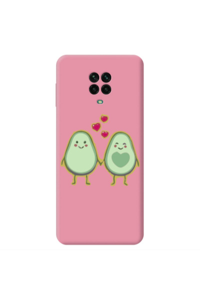 Other Xiaomi Redmi Note 9 Pro Avocados Pink Colored Silicone TPU Θήκη